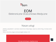 Tablet Screenshot of eom.com.pl